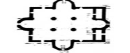 Figure 3: Etchmiadzin Cathedral Floor plan
