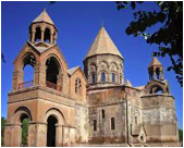 Figure 6: Etchmiadzin Cathedral      Figure 7: Grounds of Etchmiadzin Cathedral