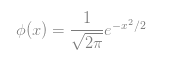 The formulae for the curve