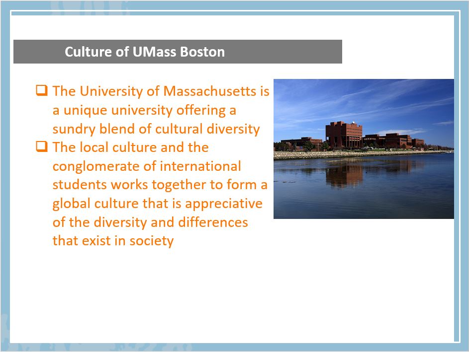 UMass Boston, Power Point Presentation With Speaker Notes Example