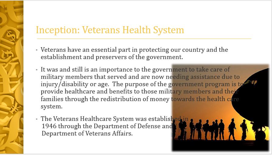 Veterans Health System, Power Point Presentation With Speaker Notes Example