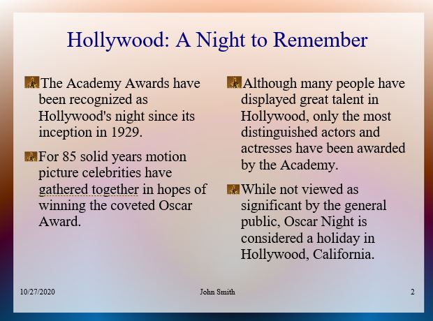 Hollywood A Night to Remember