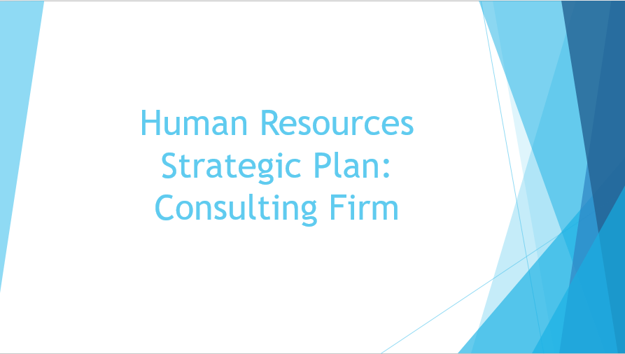 Human Resources Strategic Plan, Power Point Presentation With Speaker Notes Example