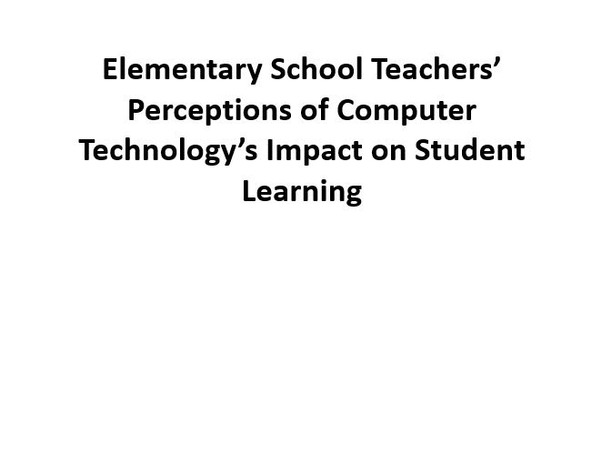 Technology’s Impact on Student Learning