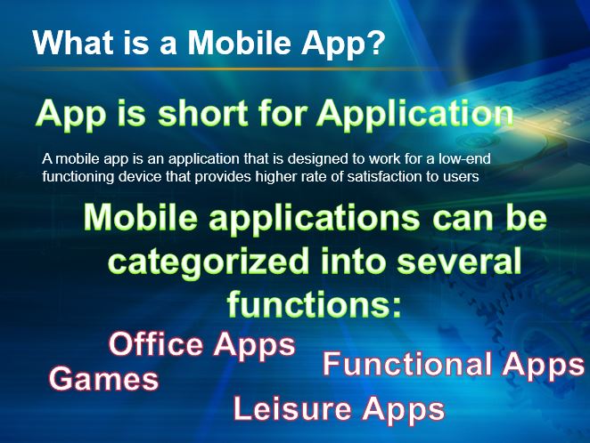 What is a Mobile App.