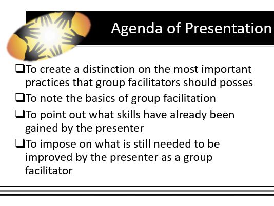 Agenda of Presentation