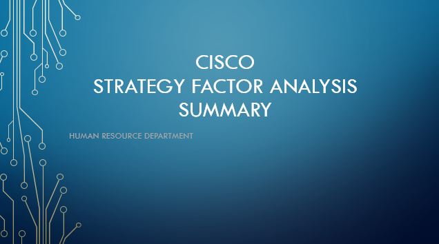 CISCO Strategy Factor