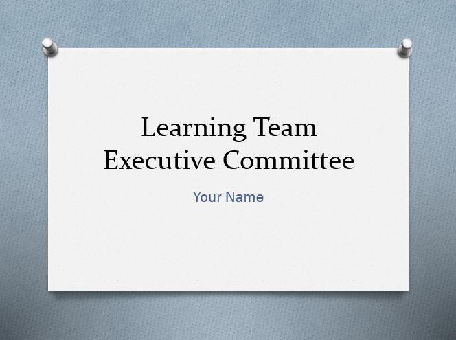 Learning Team Executive Committee