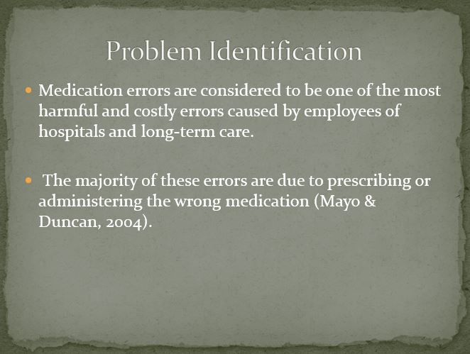 Problem Identification