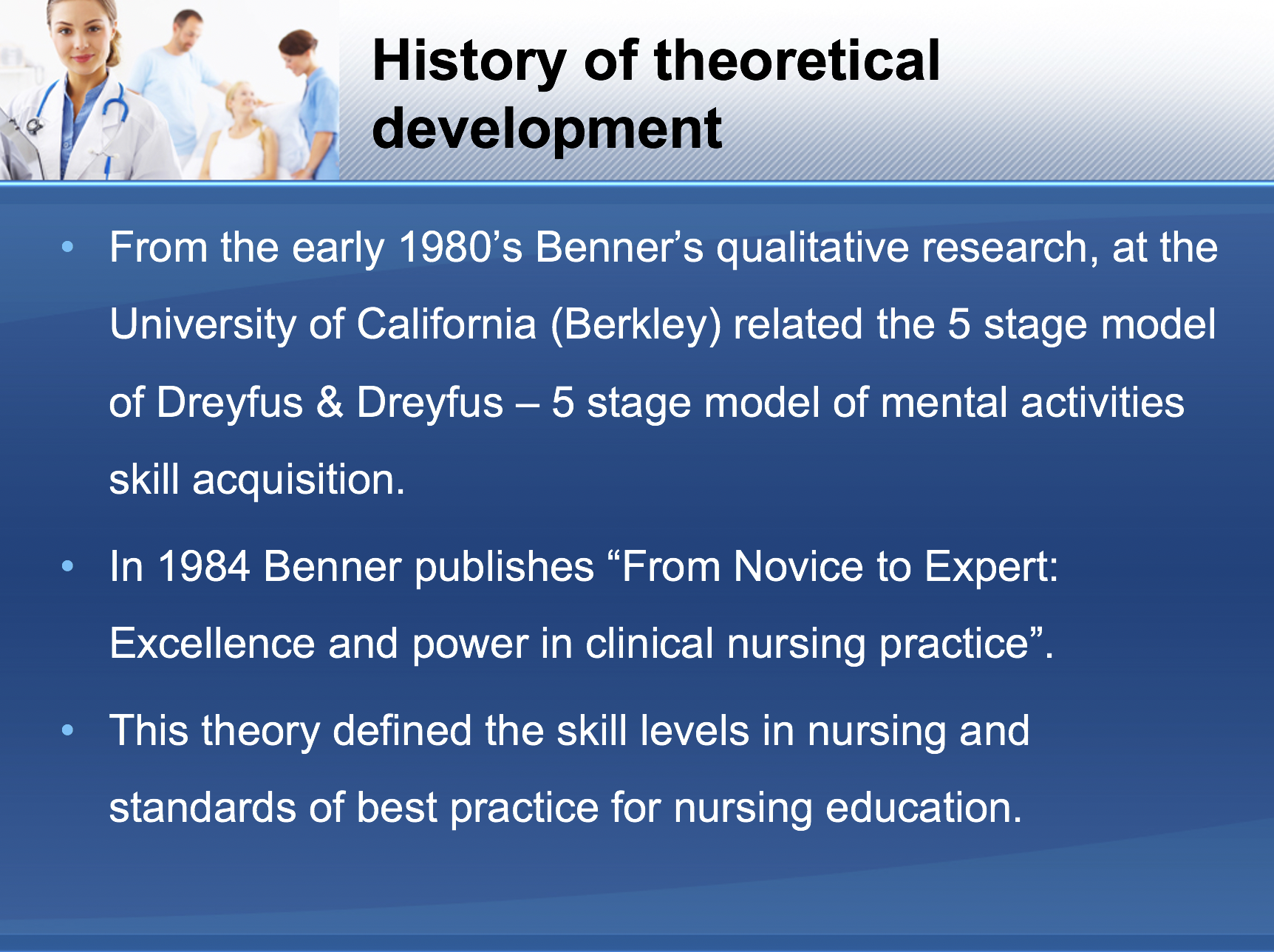 History of theoretical development