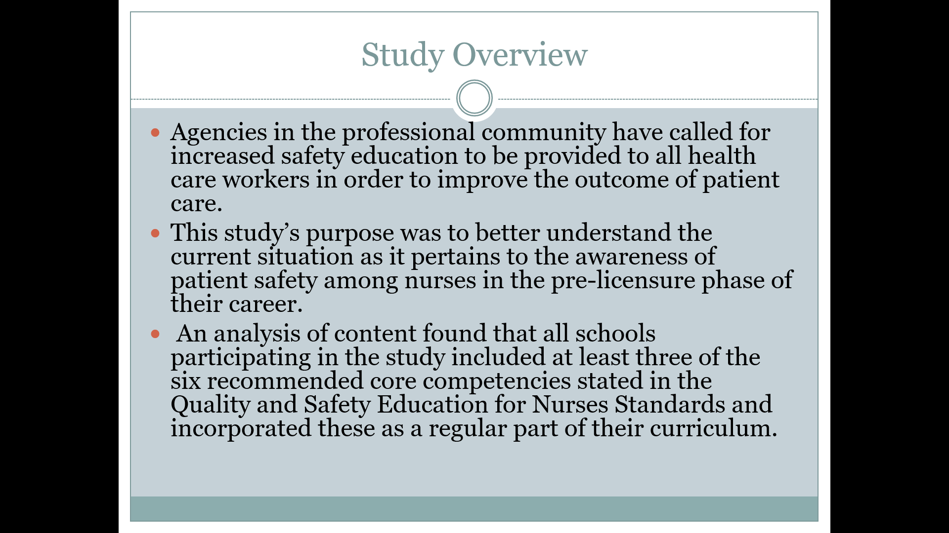 Patient Safety in Nursing Curriculum, Power Point Presentation Example