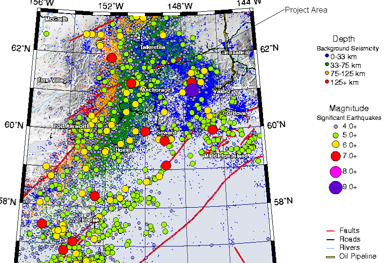 Seismicity of Project Area