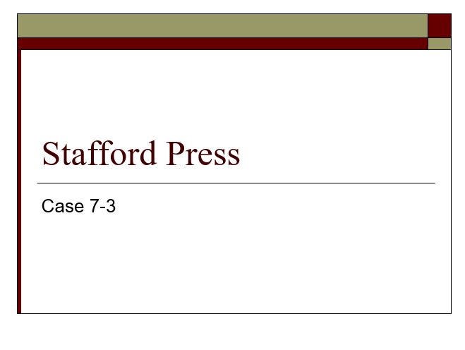Stafford Press