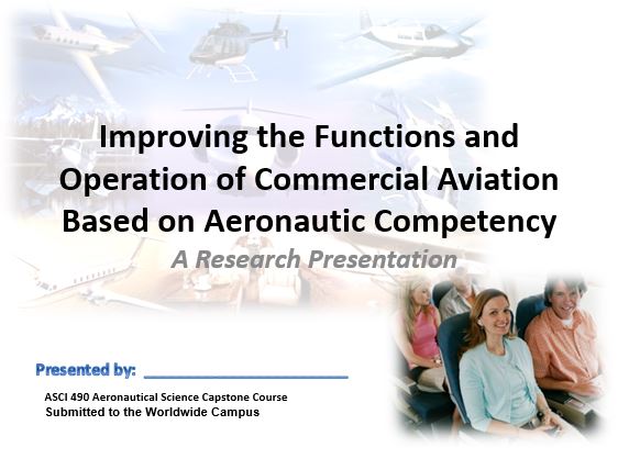 Improving the Functions and Operation of Commercial Aviation Based on Aeronautic Competency