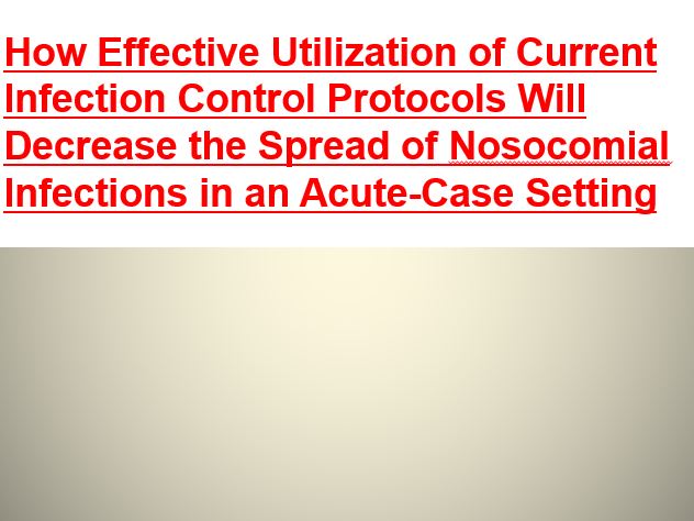 Infection Control Protocols