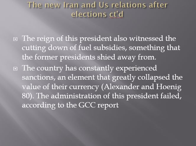 Iran and Us relations