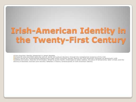 Irish-American Identity