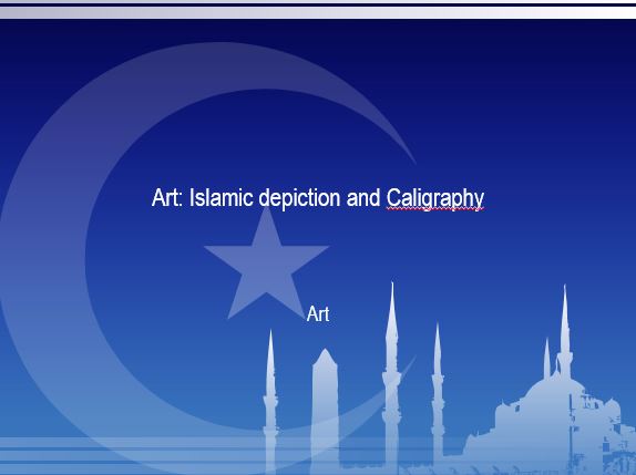 Islamic depiction and Caligraphy