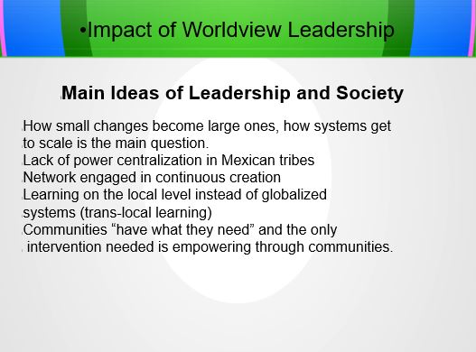 Main Ideas of Leadership and Society