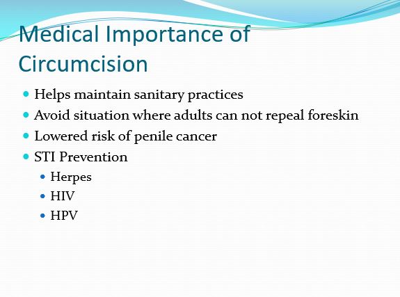 Medical Importance of Circumcision