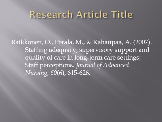 Research Article Title