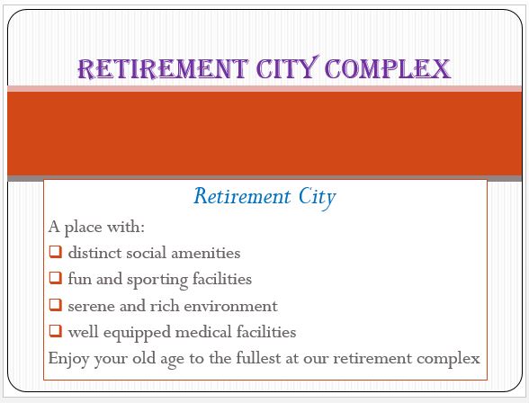 Retirement City