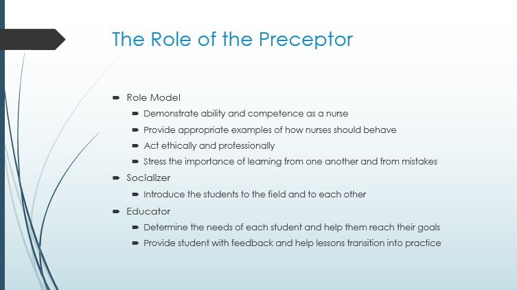 The Role of the Preceptor