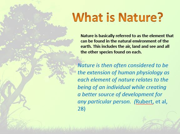 What is Nature