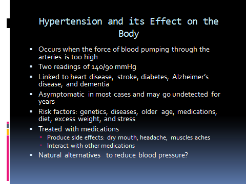hypertension can specifically affect senior citizens