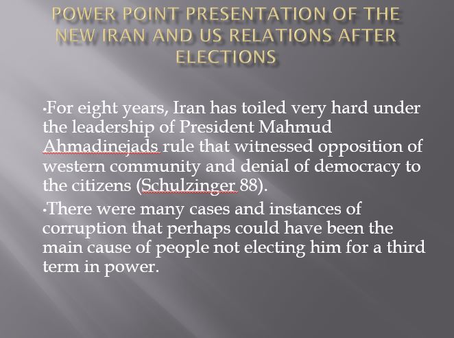 new Iran and Us relations after elections