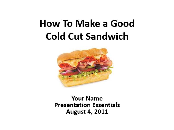 Cold Cut Sandwich
