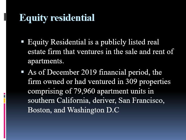 Equity residential