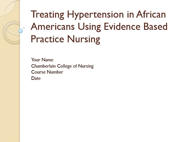 Evidence Based Practice Nursing