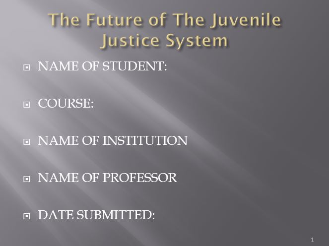 Future of The Juvenile