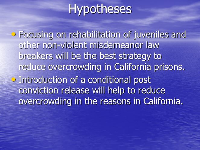 Hypotheses