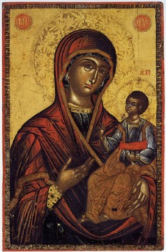 Icon with the Virgin Hodegetria, Thessalonike
