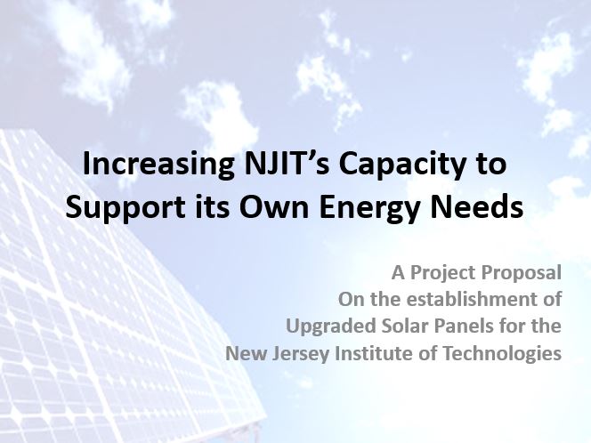 Increasing NJIT’s Capacity