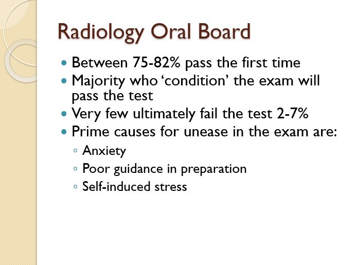 Radiology Oral Board
