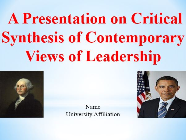 Contemporary Views of Leadership