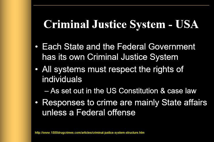 Criminal Justice System - USA