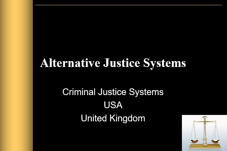 Criminal Justice Systems