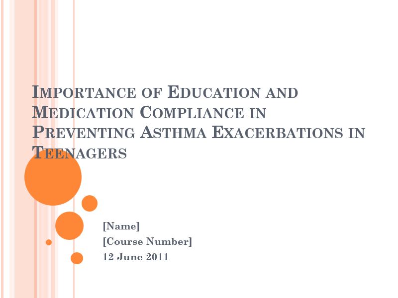 Preventing Asthma Exacerbations in Teenagers