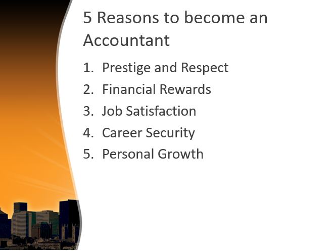 5 Reasons to become an Accountant