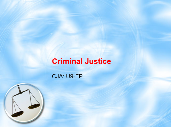 Criminal Justice