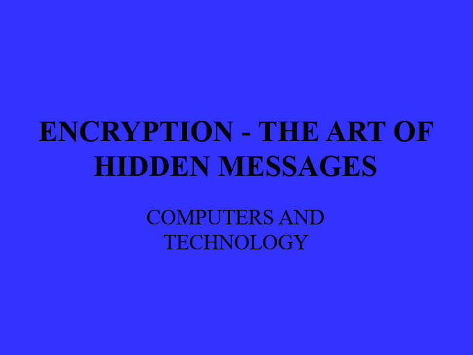 ENCRYPTION