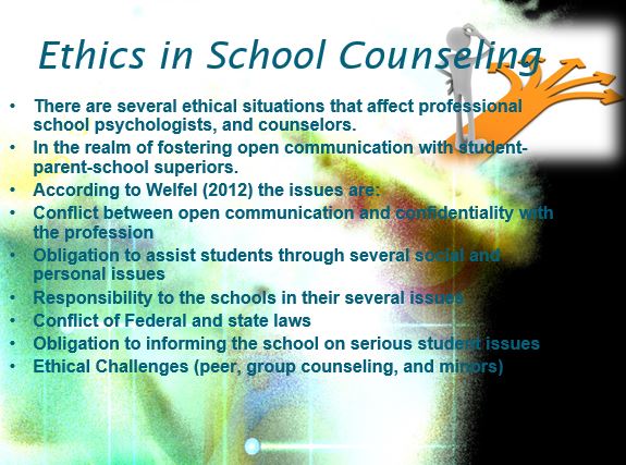 Ethics in School Counseling