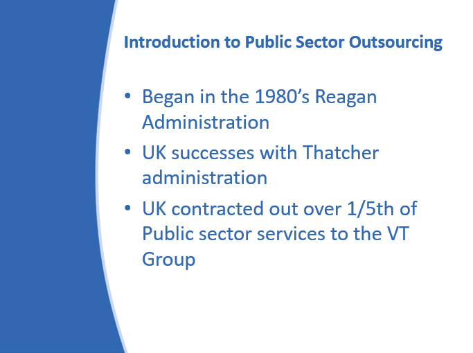 Introduction to Public Sector Outsourcing