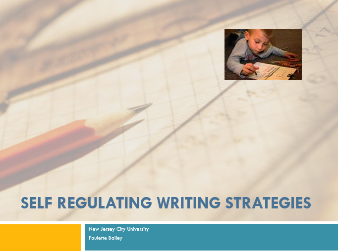 SELF REGULATING WRITING STRATEGIES