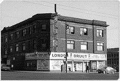 The first store on Main Street Vancouver in 1945