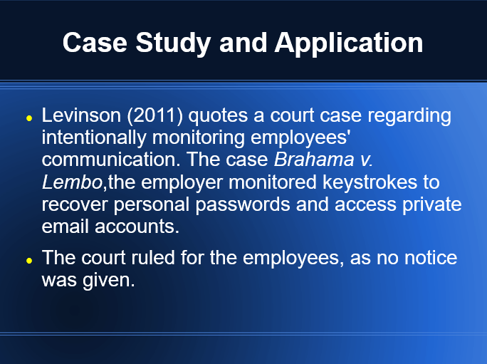 Case Study and Application